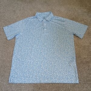 Deolax Fairway Flora Golf Performance Polo Shirt Men's Large